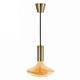 Sylvania GA200 Pendant Light with LED Lamp Mushroom SylCone Brass