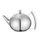 Stovetop Teapot Stainless Steel Tea Kettle Teapot Tea Kettle Stovetop Water Kettle with Strainer for Home Restaurant Hot Water Kettle (Silver 1.5L)