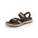 IJNHYTG Sandal Summer Men Sandals Fashion Shoes Casual Breathable Comfortable Lightweight Sandalias Sandales Size (Color : DarkBrown, Size : 12.5 UK)