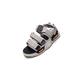 IJNHYTG Sandal Summer Men Sandals Designer Hasp Thick Soled Mesh Breathable Outdoor Sneaker Men Fashionable Antiskid Beach Sandals Men (Color : Gray, Size : 9)