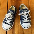 Converse Shoes | Chuck Taylor Converse Infant Toddler Boys Girls Navy Low Top Size 8 Us | Color: Blue/White | Size: Size 8 Us