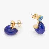 Kate Spade Jewelry | Kate Spade Seeing Stripes Stud Hoops | Color: Blue | Size: Os