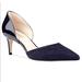 Nine West Shoes | Nine West - Woman’s “Solis” D’orsay Pumps Suede& Patent Leather Navy Blue Size 6 | Color: Blue | Size: 6