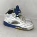 Nike Shoes | Nike Boys White Blue Athletic Sneakers Size 6.5 Y | Color: Blue/White | Size: 6.5b