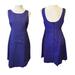 J. Crew Dresses | J Crew Women's 8 Seersucker Deep Purple Crinkle Cotton Pocket Button Back Dress | Color: Purple | Size: 8