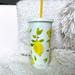 Kate Spade Dining | Kate Spade Insulated Tumbler 20 Oz White Gold Bpa Free Limited Edition Lemon | Color: Gold/White | Size: 20oz