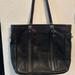 Coach Bags | Genuine Coach All Leather Black Large Tote | Color: Black | Size: Os