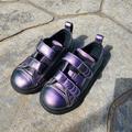 Converse Shoes | Converse Purple-Black Iridescent Velcro Shoes - Toddler Size 7 | Color: Black/Purple | Size: 7bb