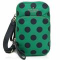 Kate Spade Bags | Kate Spade Delightful Dots North South Nylon Cellphone Crossbody Green & Navy | Color: Blue/Green | Size: Os