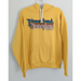 Disney Tops | Disneyland Resort Rainbow Retro Style Hoodie Yellow Sweatshirt Women's Medium | Color: Yellow | Size: M