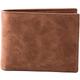 VOSMII Wallet Fashion Mini Slim Wallet Mens Money Purse Coin Bag Zipper Short Men Wallet Card Holder Compact Money Purses (Color : Brown)