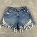 American Eagle Outfitters Shorts | American Eagle Jean Shorts Women's 8 Highest Rise Mom Short Distressed Stretch | Color: Blue | Size: 8
