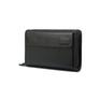 VOSMII Wallet Men's Wallet Genuine Leather Clutch Male Men's Clutch Bag Zip Wallet Leather Men Long Wallets Purse Money Bag (Color : A)