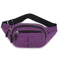 VOSMII Bumbag Hip Belly Banana Bum Chest Belt for Men Women Waist Bag Male Female Fanny Pack Pouch Purse Kidney Row Bumbag (Color : Purple)