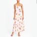 J. Crew Dresses | J Crew Maxi Dress Pink Floral Tiered Sunburst Bouquet Print Size 0 Style J4424 | Color: Pink/Yellow | Size: 0