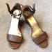 Nine West Shoes | Nine West Ankle Strap Wedge Sandals | Color: Silver/Tan | Size: 6.5