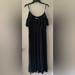 Michael Kors Dresses | Michael Kors Cold Shoulder Maxi Dress | Color: Black | Size: L