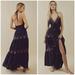 Free People Dresses | Free People Real Love Embroidered Halter Maxi Dress | Color: Black | Size: M