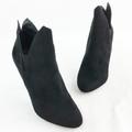 Nine West Shoes | Nwot Winged Suede Stiletto Booties | Color: Black | Size: 8.5
