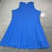 Athleta Dresses | Athleta Dress Women 2x Blue Santorini Thera Printed Modal Casual Athleisure New | Color: Blue | Size: 2x