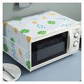 JESLEI Decorative cover of microwave oven, CoverWaterproof Microwave Oven Covers Storage Bag Double Pockets Dust Covers Microwave Oven Hood Kitchen/Cat (Color : Cat) (Color : Flower)