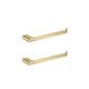 Brushed Gold Bathroom Accessories Towel Rack Paper Holder Toilet Brush Towel Bar Shelf Soap Dish Cup Stainless Steel Hardware,2 PCS Towel Rings