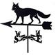 Stainless Steel Animal Weather Vane Wind Direction Indicator Retro Durable Weathervane Wind Vane for Outdoor Garden Decoration (Fox)