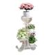 HUHJYUGE Metal Plant Stands for Flower Pot, Tall Plant Stand for Indoor, Plant Shelf for Multiple Plants, Heavy Duty Metal Plant Holder, Outdoor Plant Stand Holder Rack, for Balcony Garden