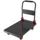 Platform Truck Hand Truck Folding Platform Cart with 4 Wheels and Metal handle for Express Luggage Moving Push Trolley Household Quiet Transport Push Hand Cart (Size : 73-tpr4)