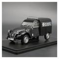 Scale Model Vehicles 1:24 For Citroen 2CV Rescue Truck Scale Model Car Retro Car Collectible Toy Car Gift Diecast Car Black