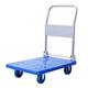 Platform Truck Foldable Platform Truck Plastic Deck Push Cart Metal Handle Hand Trolley for Moving Transport Silent Wheels Fit Outdoor and Indoor Push Hand Cart (Size : L)