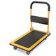 Platform Truck Foldable Platform Truck with Universal Wheels Rolling Portable Pull Push Cart Moving Hand Truck for Easy Storage Load 220 lb Push Hand Cart (Color : 73X47CM Yellow)