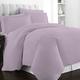 Pizuna 400 Thread Count Cotton Single Duvet Cover Set Lavender Frost, Soft Luxurious Sateen 100% Long Staple Cotton Bedding Set Single, Soft & Cosy Bed Set (100% Cotton Duvet Cover & 1 Pillow Cover)