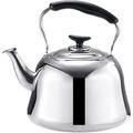 Stovetop Teapot Stainless Steel Whistling Kettle Tea Kettle with Filter Gas Stove Induction Cooker Universal Kettle Whistling Teapot Hot Water Kettle (A 2L)