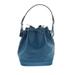 Louis Vuitton Leather Bucket Bag: Blue Bags