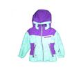 Denim Jacket: Purple Color Block Jackets & Outerwear - Kids Girl's Size 4
