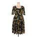 Lularoe Casual Dress: Black Floral Motif Dresses - New - Women's Size 2X