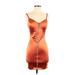 Haute Monde Cocktail Dress - Slip dress: Orange Dresses - Women's Size Small