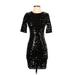 BCBGMAXAZRIA Casual Dress: Black Dresses - Women's Size X-Small