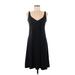 CAbi Casual Dress - A-Line: Black Solid Dresses - Women's Size Medium