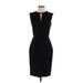 J.Crew Casual Dress - Bodycon: Black Solid Dresses - Women's Size 2