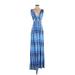 Tart Casual Dress - Maxi: Blue Tie-dye Dresses - Women's Size Small