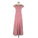 Ralph Lauren Sport Casual Dress: Red Stripes Dresses - Women's Size Medium