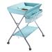 Baby Portable Folding Diaper Changing Station,Adjustable Height Mobile Nursery Organizer with Safety Belt Storage Racks