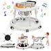 Music and Lights Baby Walker Foldable with 9 Adjustable Heights,Baby Walker with Wheels Portable,Baby Walkers & Activity Center