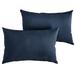 Sorra Home Sloane Marine 12 x 24-inch Indoor/ Outdoor Knife Edge Pillow Set