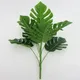 Plantes Artificielles en Plastique Vert Fausse Plante Feuilles de Palmier Décoration de Maison