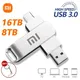 Xiaomi-Clé USB 3.0 en métal clé USB haute vitesse clé USB 1 To clé USB 16 To mémoire SSD