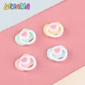 5Pcs Schöne Mini Puppe Schnuller Spielen Haus Liefert Dummy Nippel Für OB11 BJD Puppe Baby Puppen