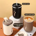 Tasse à café isotherme en acier inoxydable avec paille thermos de voyage flacons sous vide eau
